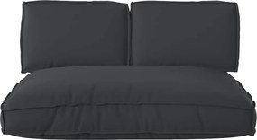 vidaXL Σετ μαξιλαριών 3 pcs Μαύρο Ύφασμα Όξφορντ