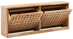vidaXL Παπουτσοθήκη / Πάγκος 94 x 20 x 38 εκ. από Μασίφ Ξύλο Καρυδιάς