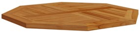 vidaXL Επιφάνεια Τραπεζιού Οκτάγωνη 80x80x2,5 εκ. Μασίφ Ξύλο Teak