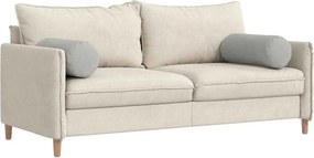 vidaXL Μαξιλάρια Στήριγμα 2 pcs Ανοιχτό γκρι Ø 25 x 70 cm