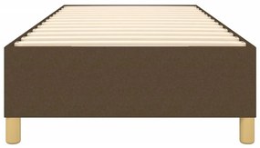 vidaXL Σκελετός Κρεβατιού Χωρίς Στρώμα Σκ. Καφέ 80x200 εκ. Υφασμάτινο