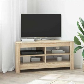 vidaXL ΓωνιακήΒάσηΤηλεόρασης Δρύς Sonoma 102 x 40,5 x 45 εκ
