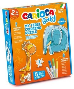 CARIOCA BABY COLORING PUZZLE ΜΕ ΖΩΑ