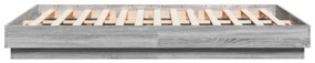 vidaXL Πλαίσιο Κρεβατιού Γκρι Sonoma 150x200 εκ. Επεξεργασμένο Ξύλο