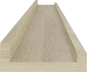vidaXL Ράφια Τοίχου 2 τεμ. Sonoma Δρυς 100 x 9 x 3 εκ.