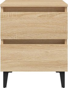 vidaXL Κομοδίνο Sonoma Δρυς 40 x 35 x 50 εκ. από Επεξ. Ξύλο