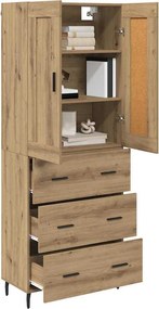 vidaXL Highboard 2 τμχ. Artisan Oak 69,5 x 34 x 180 εκ.