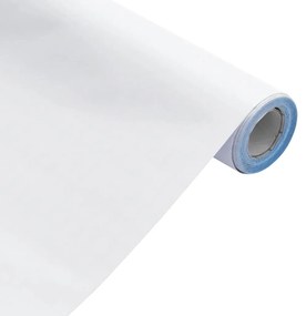 vidaXL Αυτοκόλλητα Επίπλων Ματ Λευκά 90 x 500 εκ. από PVC