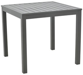 Τραπέζι Kliton   αλουμινίου ανθρακί 80x80x74εκ