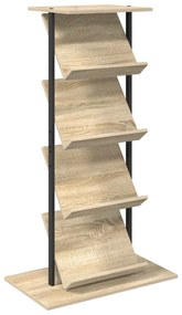 vidaXL Ράφι Περιοδικών με ράφι Δρύς Sonoma 68 x 40 x 123.5 εκ.