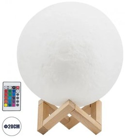 Επιτραπέζιο Φωτιστικό LED 6W 360lm RGBW 79620 Λευκό Globostar 79620 Λευκό