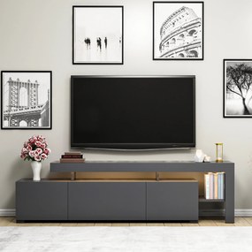 Έπιπλο Τηλεόρασης Ανθρακί CEDRU 192x37x53