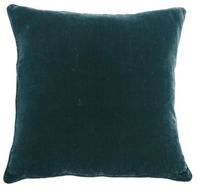 Μαξιλάρι Διακοσμητικό (Με Γέμιση) Belgium 023372 Petrol 50X50 Velvet,Polyester