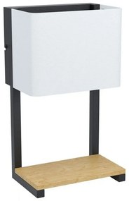 Φωτιστικό Τοίχου-Απλίκα Led Galdakao 99126 3000K White Eglo Fabric, Wood, Metal