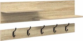 vidaXL Τοίχου Κρεμάστρα Δρύς Sonoma 90 x 15 x 36 εκ.