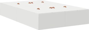 vidaXL Κρεβάτι με αποθηκευτικό χώρο Λευκό 120 cm Επεξεργασμένο ξύλο