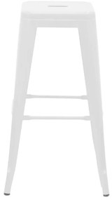 Σκαμπό μπαρ Utopia λευκό μέταλλο 42x42x76εκ 42x42x76 εκ.