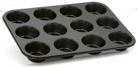 Venus 78001 Φόρμα Muffin Αντικολλητική Μεταλλική 12 Θέσεων