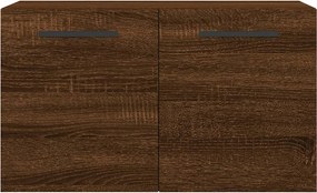 vidaXL Ντουλάπι Τοίχου Καφέ Δρυς 60x36,5x35 εκ. Επεξεργασμένο Ξύλο
