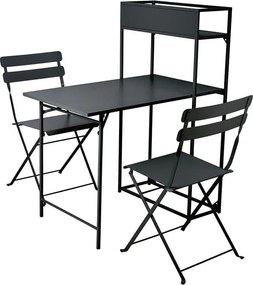 ΟΛΟΚΛΗΡΩΜΈΝΑ ΣΈΤ BISTRO SET BALCONY 3PCS BLACK CK9201250