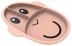 Πιάτο Σιλικόνης Με Χωρίσματα Matchstick Monkey Section Plate Dusty Pink
