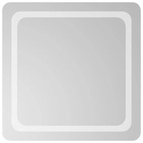 vidaXL Καθρέφτης Μπάνιου με LED 60x60 εκ.