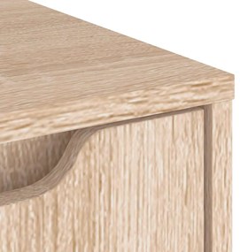 Sideboard VISNES Δρυς Sonoma 60x40x73 cm Ξύλο μηχανής - Καφέ