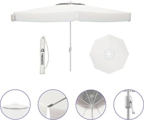 Solskjerm Marbueno Λευκό πολυεστέρας Αλουμίνιο Ø 270 cm