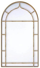 Καθρέπτης Τοίχου Χρυσό Μέταλλο 50x86x1.5cm