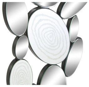 Τοίχο καθρέφτη DKD Home Decor Μαύρο Σύγχρονη 119 x 2 x 61 cm 60 x 2 x 120 cm