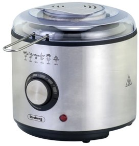 Φριτέζα Rosberg R51980U, 1L, 950W, Ρύθμιση Θερμοκρασίας, Inox