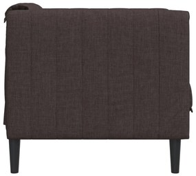 vidaXL Πολυθρόνα Σκούρο Καφέ Υφασμάτινη