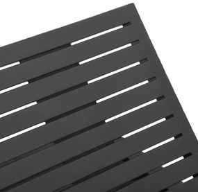 vidaXL Ξαπλώστρα Ανθρακί Πλαστική