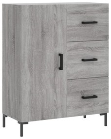 vidaXL Ντουλάπι Γκρι Sonoma 69,5 x 34 x 180 εκ. Επεξεργασμένο Ξύλο