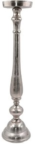 Κηροπήγιο Ionas 017611 18x18x74cm Silver Αλουμίνιο