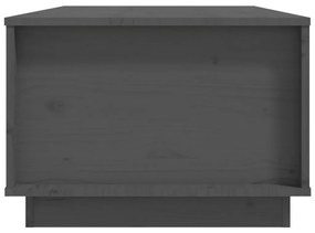 Τραπεζάκι Σαλονιού Γκρι 100x50x35 εκ. από Μασίφ Ξύλο Πεύκου - Γκρι