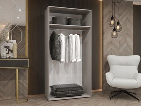 Ντουλάπα Mila I Δίφυλλη-Μαύρο - Χρυσό