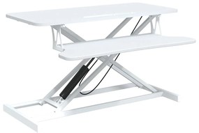 vidaXL Σταθμός Εργασίας Ρυθμιζόμενος 90x40x(13-50) εκ. Ατσάλι&Επ. Ξύλο