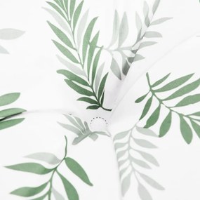 Μαξιλάρι Πάγκου Κήπου Σχέδιο Φύλλων 200 x 50 x 7 εκ. Υφασμάτινο - Πράσινο
