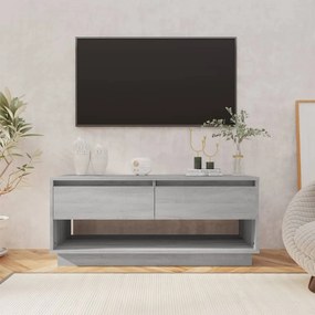 vidaXL Έπιπλο Τηλεόρασης Γκρι Sonoma 102x41x44 εκ. από Επεξεργ. Ξύλο