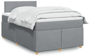 ΚΡΕΒΑΤΙ BOXSPRING ΜΕ ΣΤΡΩΜΑ ΑΝΟΙΧΤΟ ΓΚΡΙ 120X190 ΕΚ. ΥΦΑΣΜΑΤΙΝΟ 3286612