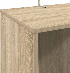 vidaXL Ντουλάπι δίσκων βινυλίου Sonoma Δρυς 44,5 x 36,5 x 74,5 εκ