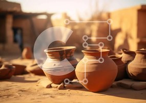 Intra Συλλεκτικό Ξύλινο Παζλ Plywood 4mm - Συλλογή αγγείων κεραμικής Σε Ξύλινο Κουτί - Διαστάσεις: 10x10 cm – 25 κομμάτια