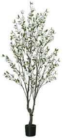 Τεχνητό Δέντρο Σε Γλάστρα Κερασιά 04-00-22061 200cm Green-White Marhome Συνθετικό Υλικό