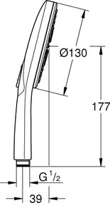 Τηλέφωνο ντουζ Grohe Rainshower Smart Active-Ashmi Gualistero