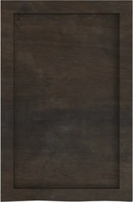 vidaXL Πάγκος Μπάνιου Σκούρο Καφέ 40x60x(2-4) εκ.Επεξεργ. Μασίφ Ξύλο