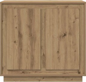 vidaXL Πλαϊνό γραφείο Artisan Oak 80 x 40 x 75 εκ. Επεξεργασμένο ξύλο