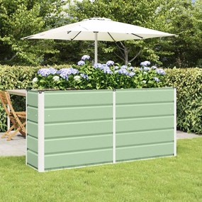 vidaXL Γλάστρα Πράσινο 160 x 40 x 75 εκ. Ατσάλι