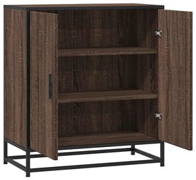 vidaXL Sideboard καφέ δρυς 68x35x76 cm Κατασκευασμένο ξύλο και μέταλλο