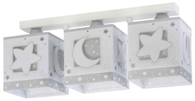 Φωτιστικό Τρίφωτο Οροφής Σε Ράγα Moon 63233 NE Gray Ango Polypropylene